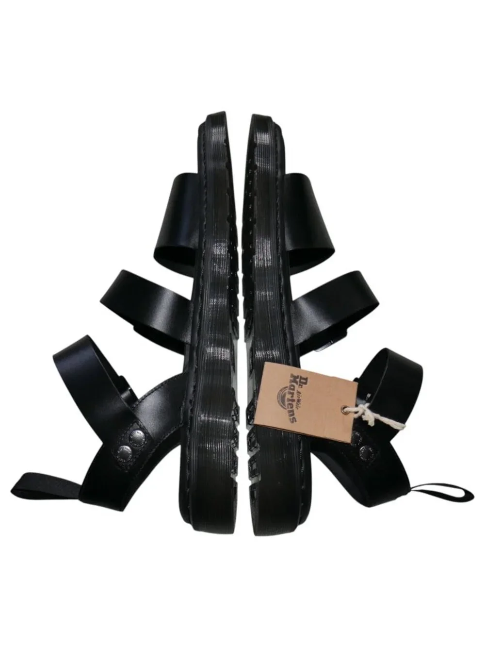 Dr. Martens Gryphon Mens Gladiator Sandals Size 13 Black Leather Strappy Riveted